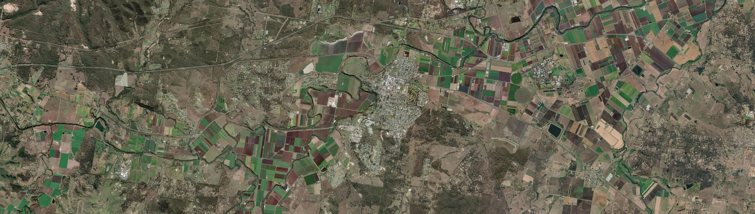 Aerial view of Gatton, QLD