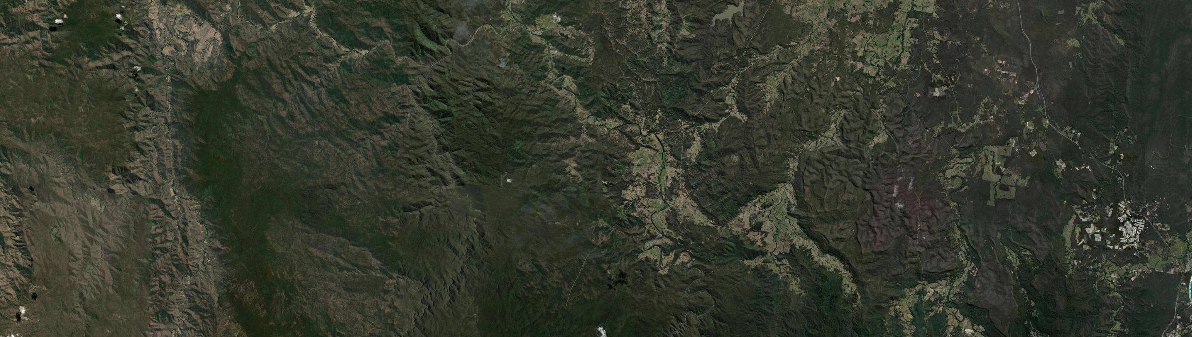 Aerial view of Nymboida, NSW