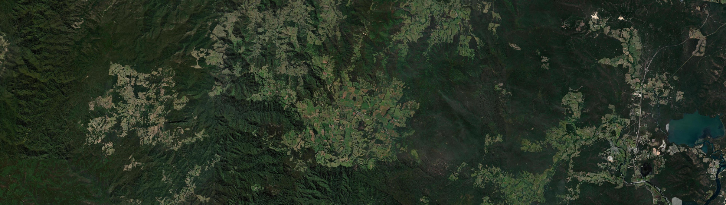 Aerial view of Comboyne, NSW
