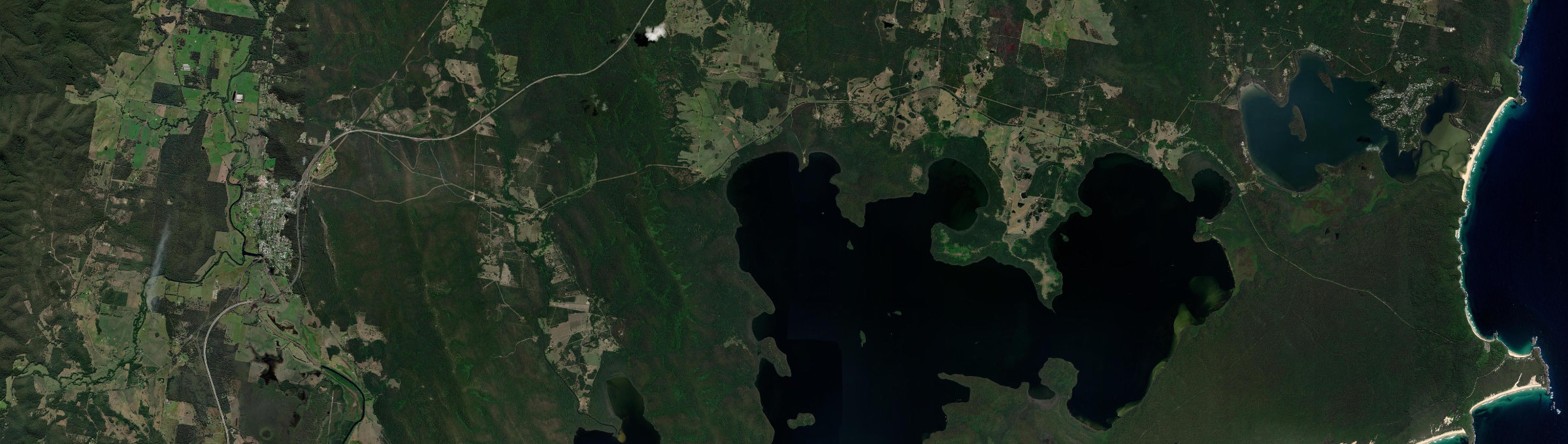 Aerial view of Mayers Flat, NSW