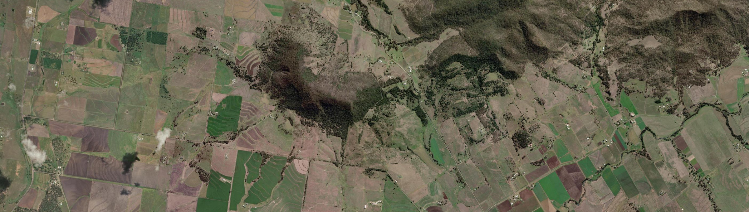 Aerial view of Mount Sturt, QLD