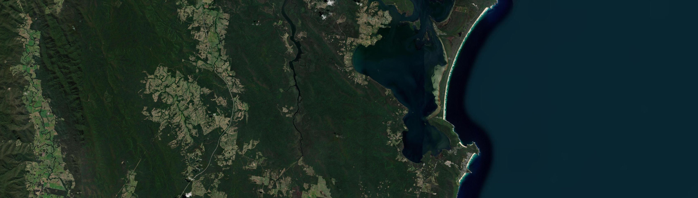 Aerial view of Wallingat, NSW