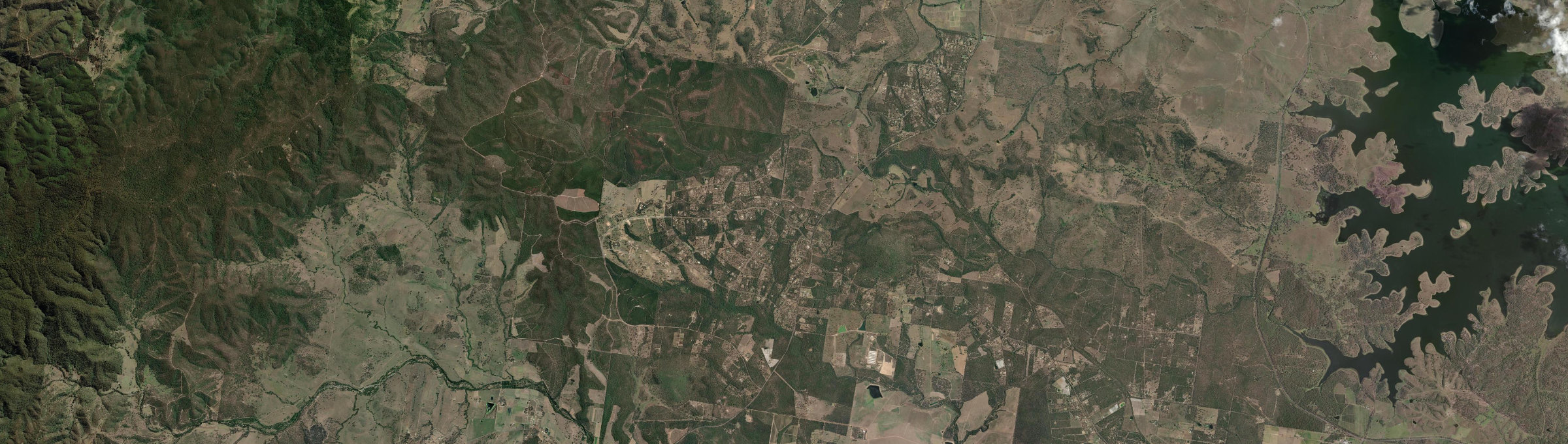 Aerial view of Mount Hallen, QLD