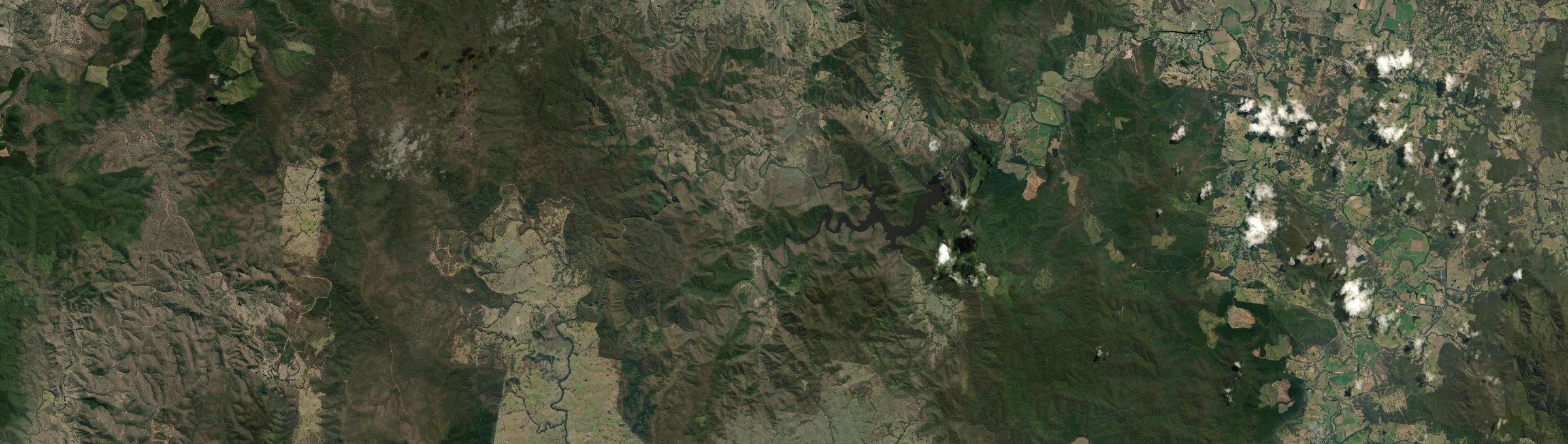 Aerial view of Lake Borumba, QLD
