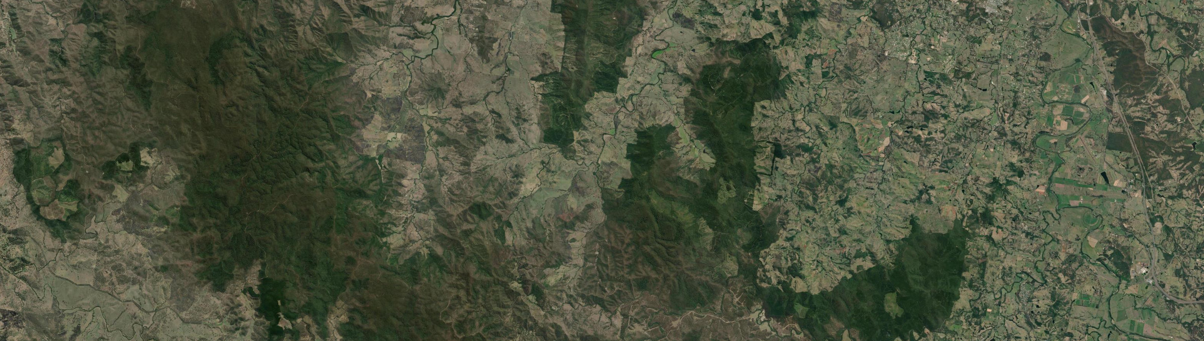 Aerial view of Upper Glastonbury, QLD