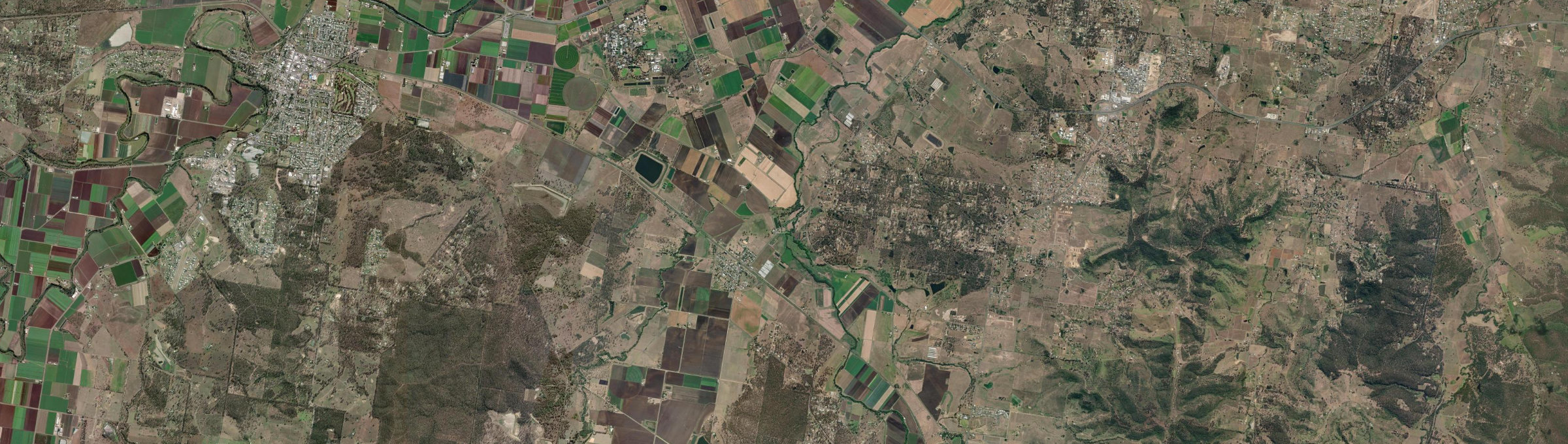 Aerial view of Forest Hill (Qld), QLD
