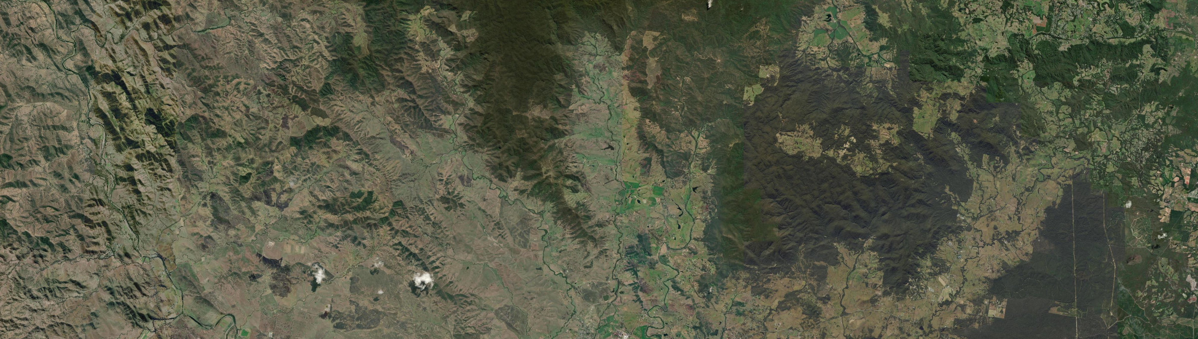 Aerial view of Mount Kilcoy, QLD