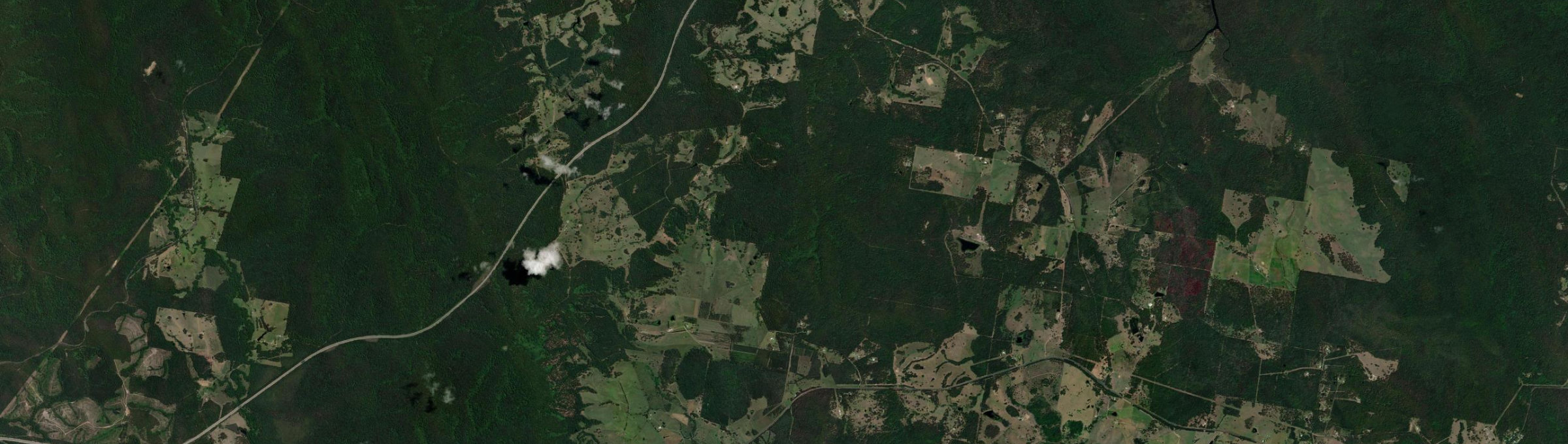 Aerial view of Topi Topi, NSW