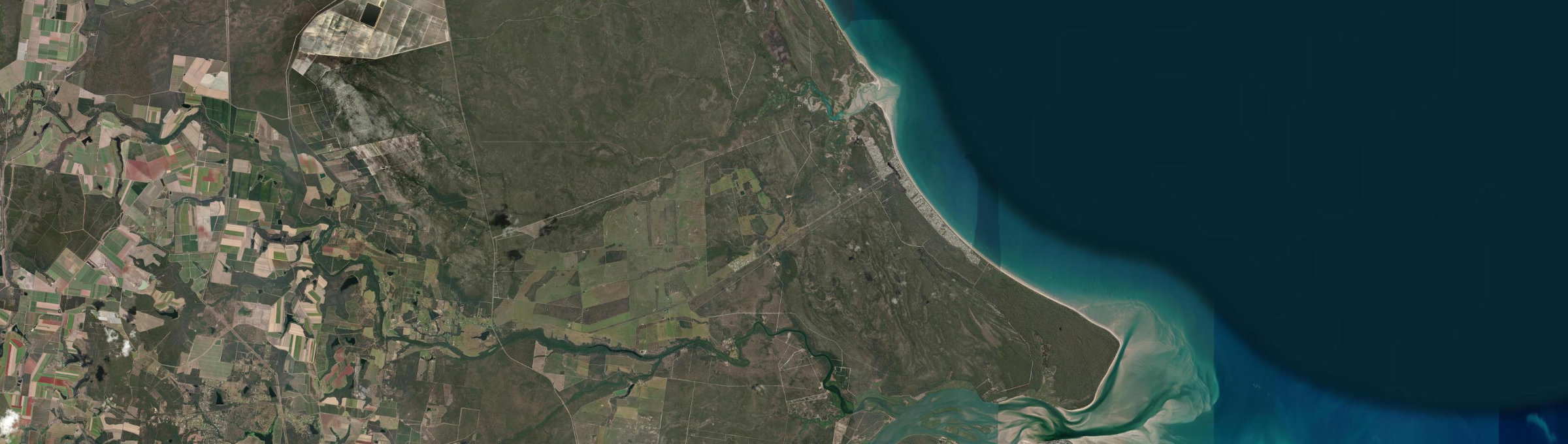 Aerial view of Woodgate, QLD