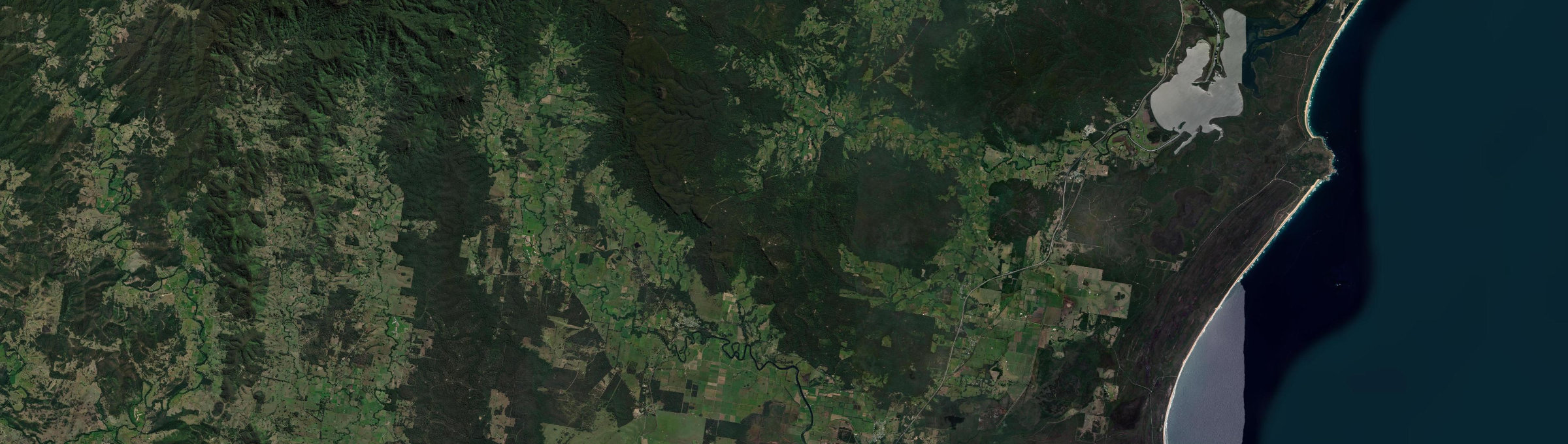 Aerial view of Lansdowne Forest, NSW