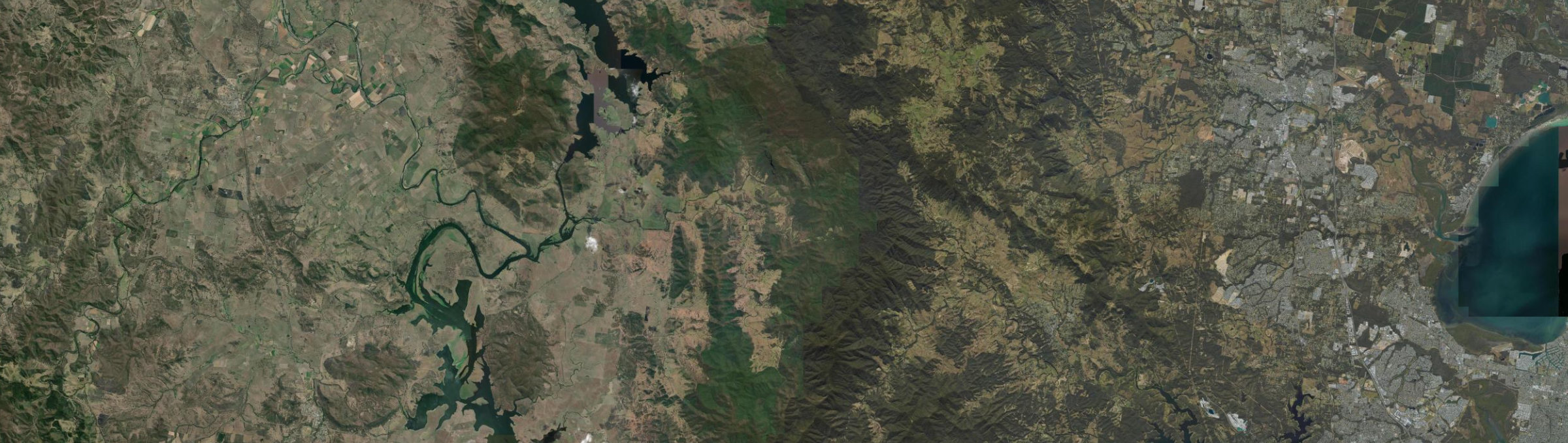 Aerial view of Mount Byron, QLD