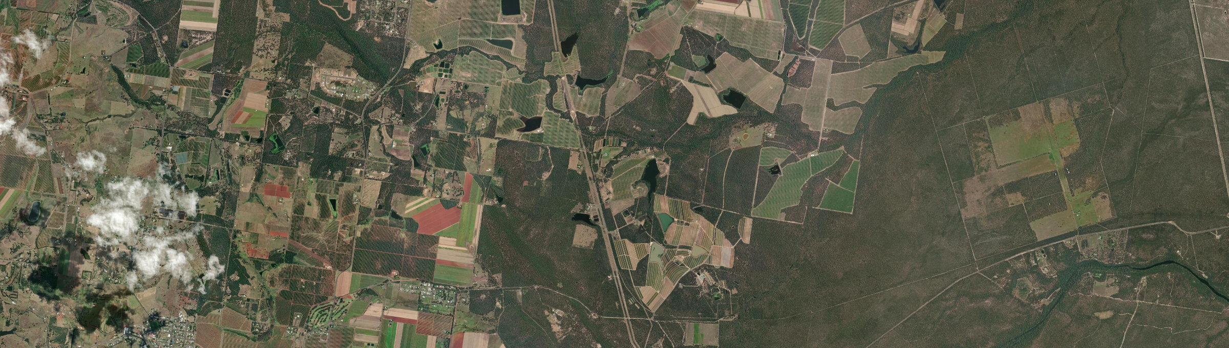 Aerial view of Abington (Qld), QLD
