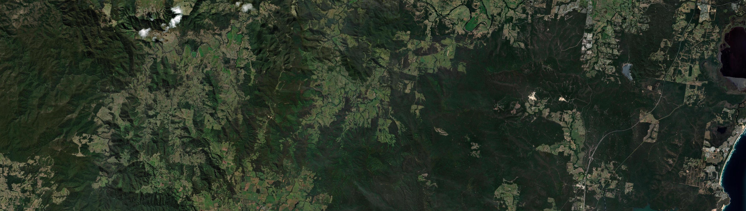 Aerial view of Byabarra, NSW