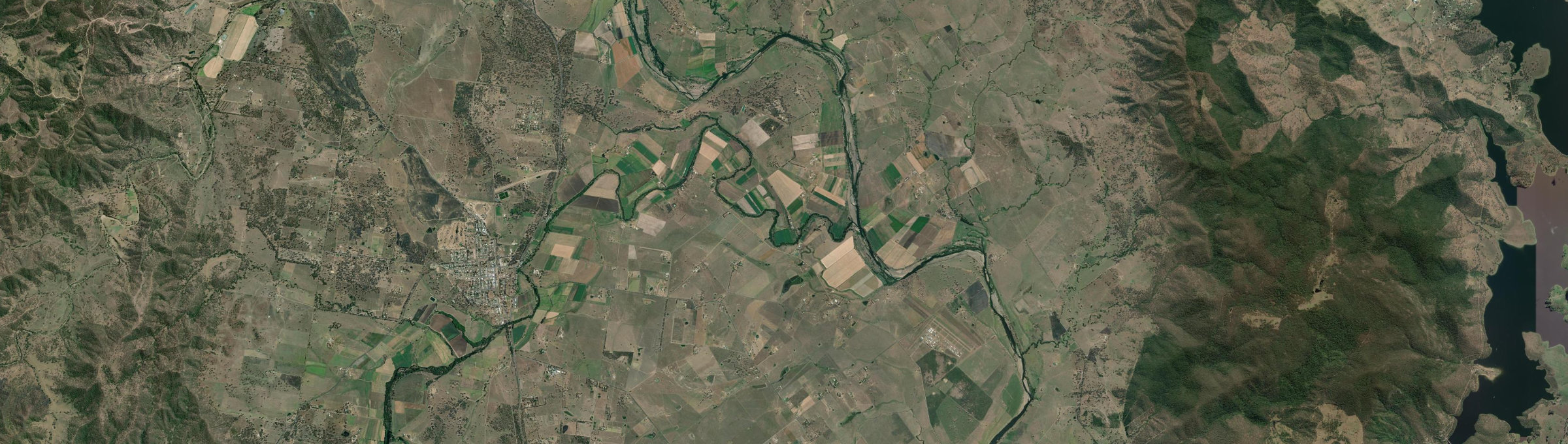 Aerial view of Cressbrook, QLD