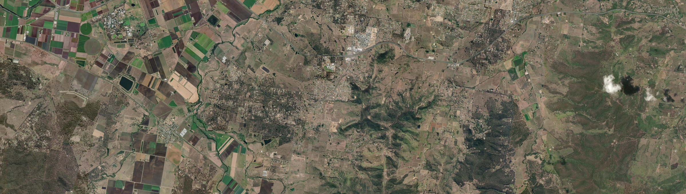 Aerial view of Plainland, QLD