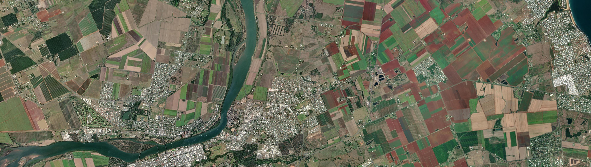 Aerial view of Kalkie, QLD