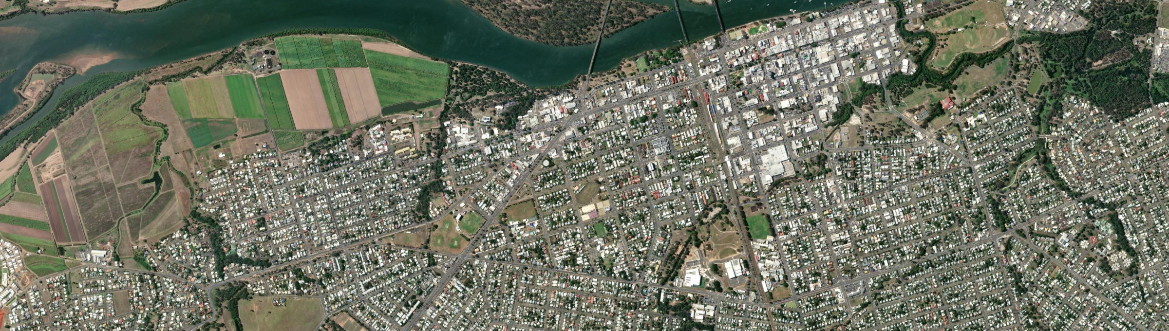 Aerial view of Bundaberg West, QLD