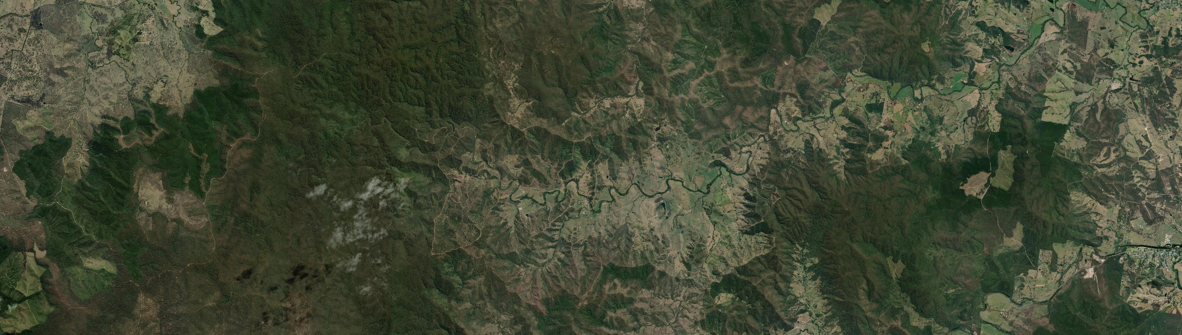 Aerial view of Upper Kandanga, QLD
