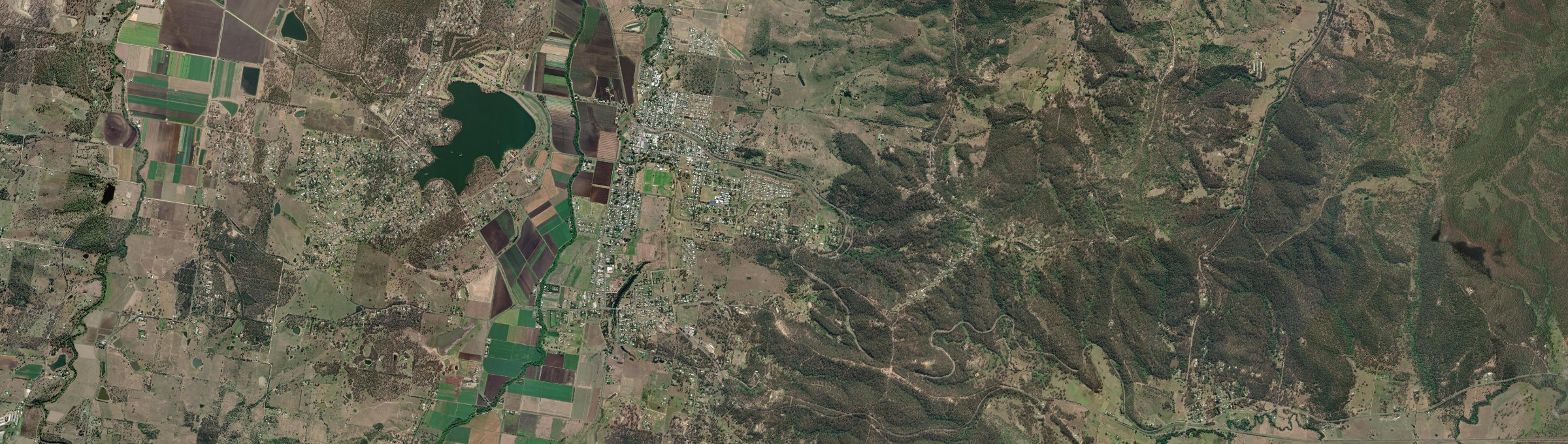 Aerial view of Laidley, QLD