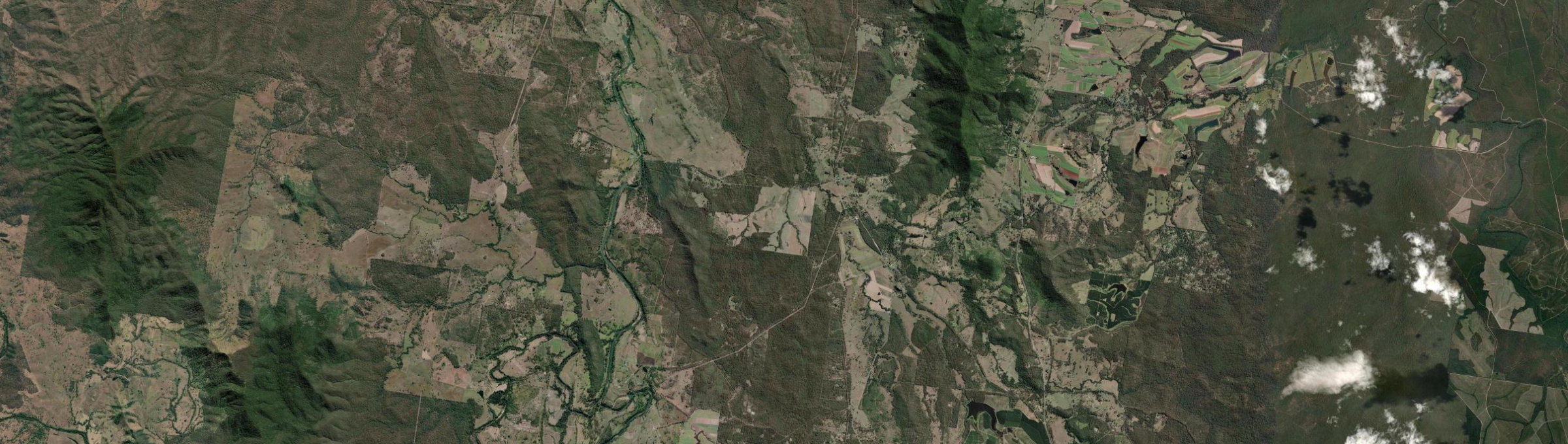 Aerial view of Gundiah, QLD