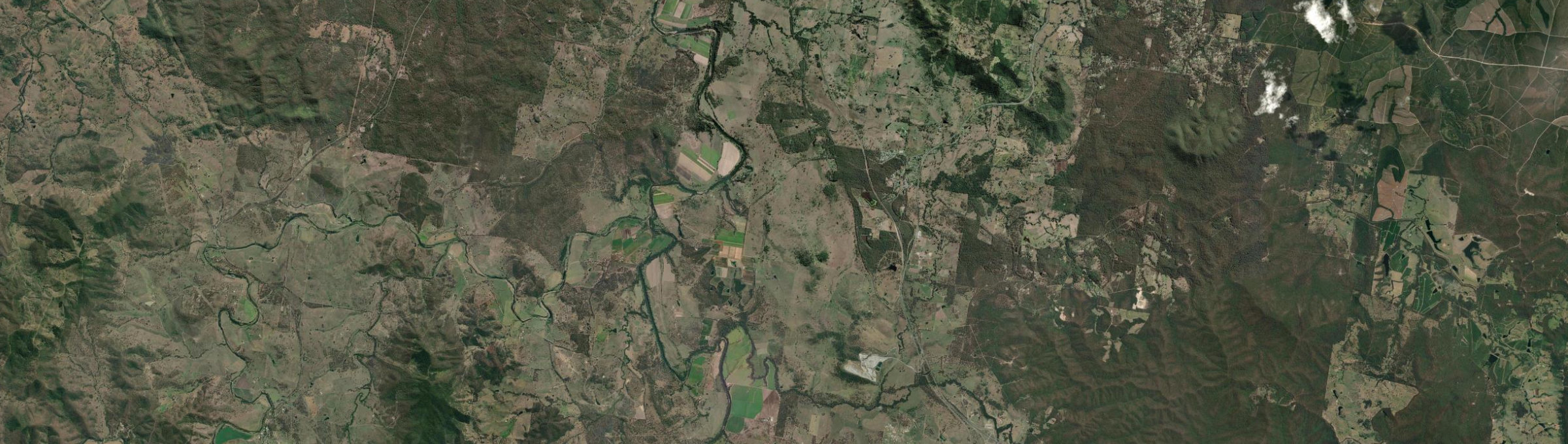 Aerial view of Scotchy Pocket, QLD
