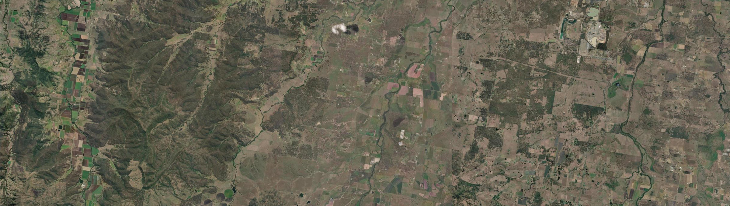 Aerial view of Lower Mount Walker, QLD