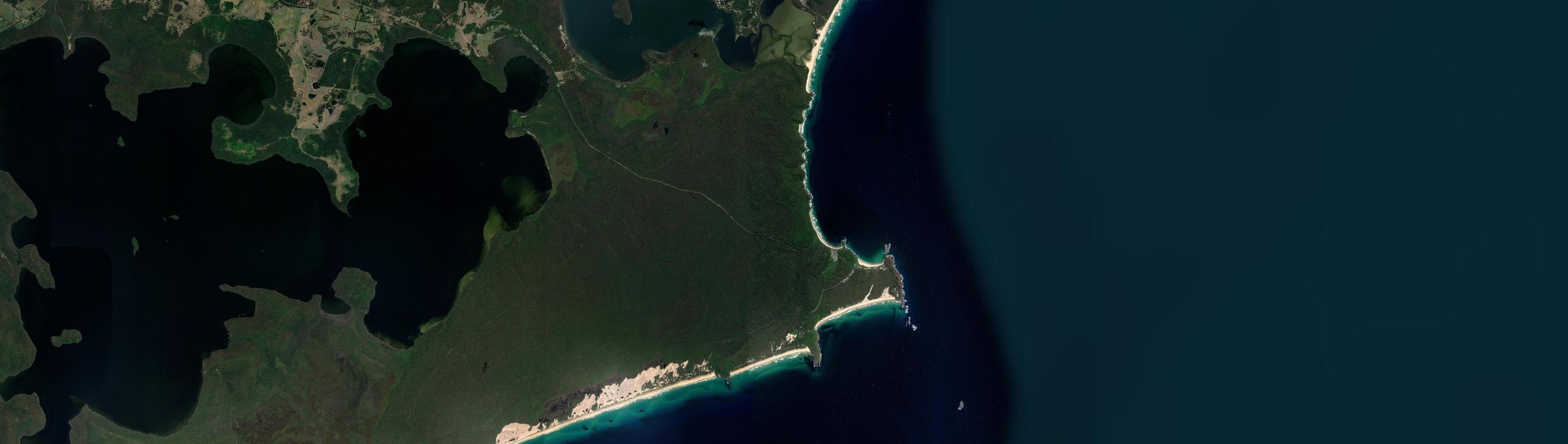 Aerial view of Seal Rocks, NSW