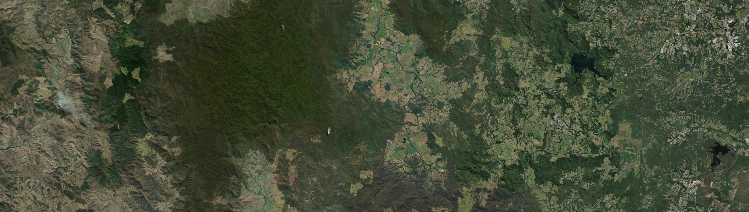 Aerial view of Conondale, QLD