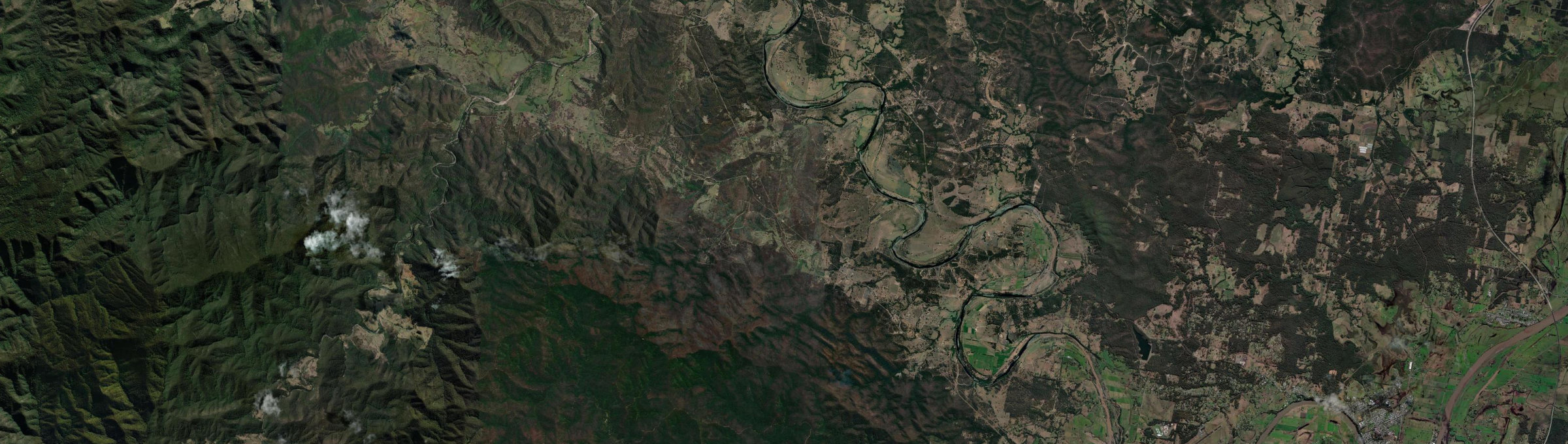 Aerial view of Temagog, NSW
