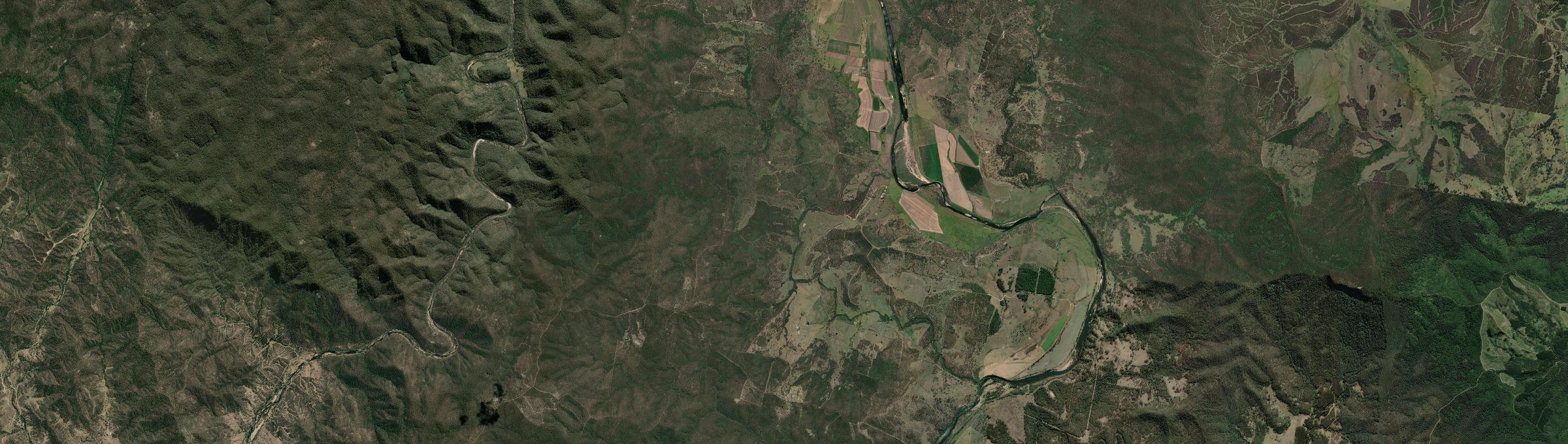 Aerial view of Mookima Wybra, NSW