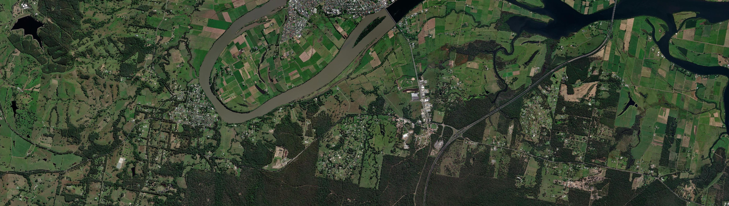 Aerial view of Taree South, NSW
