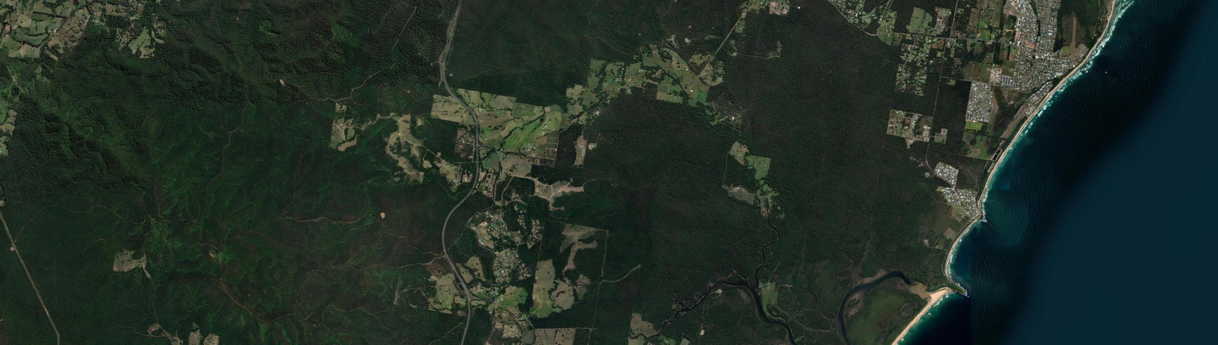 Aerial view of Koorainghat, NSW