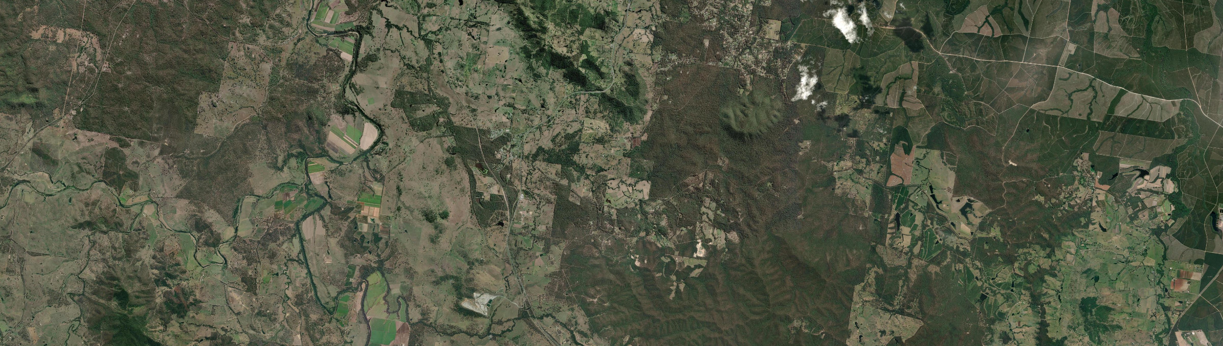 Aerial view of Gunalda, QLD