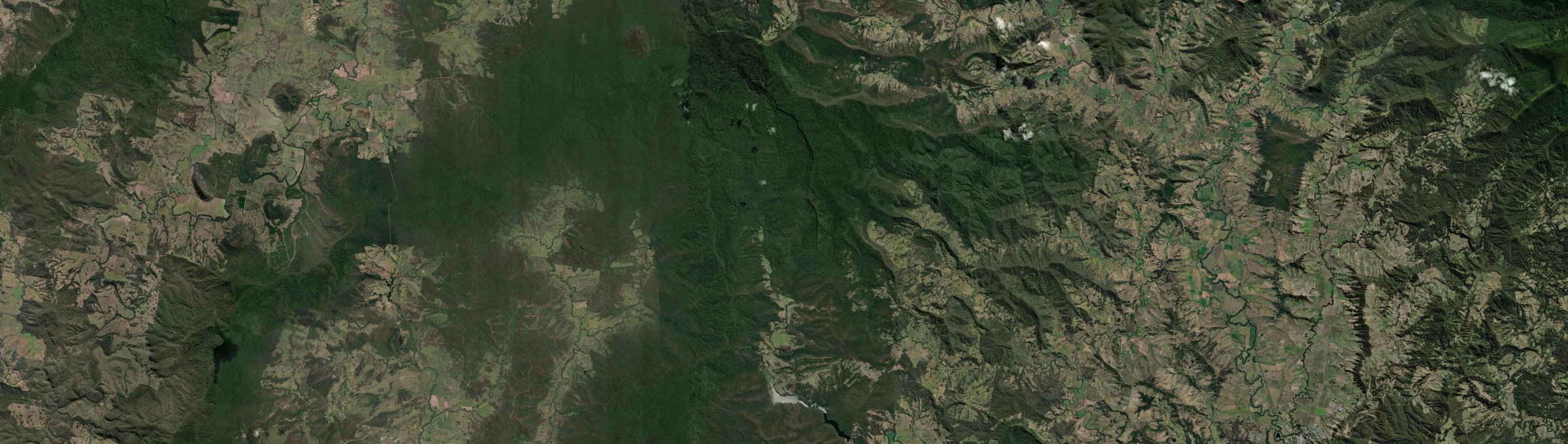 Aerial view of Toonumbar, NSW