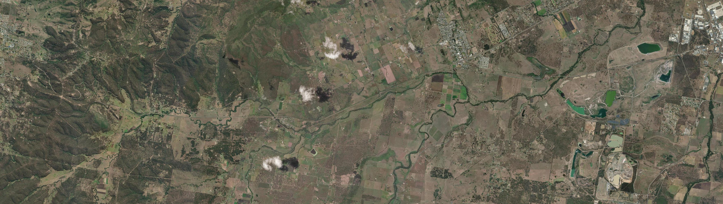 Aerial view of Lanefield, QLD