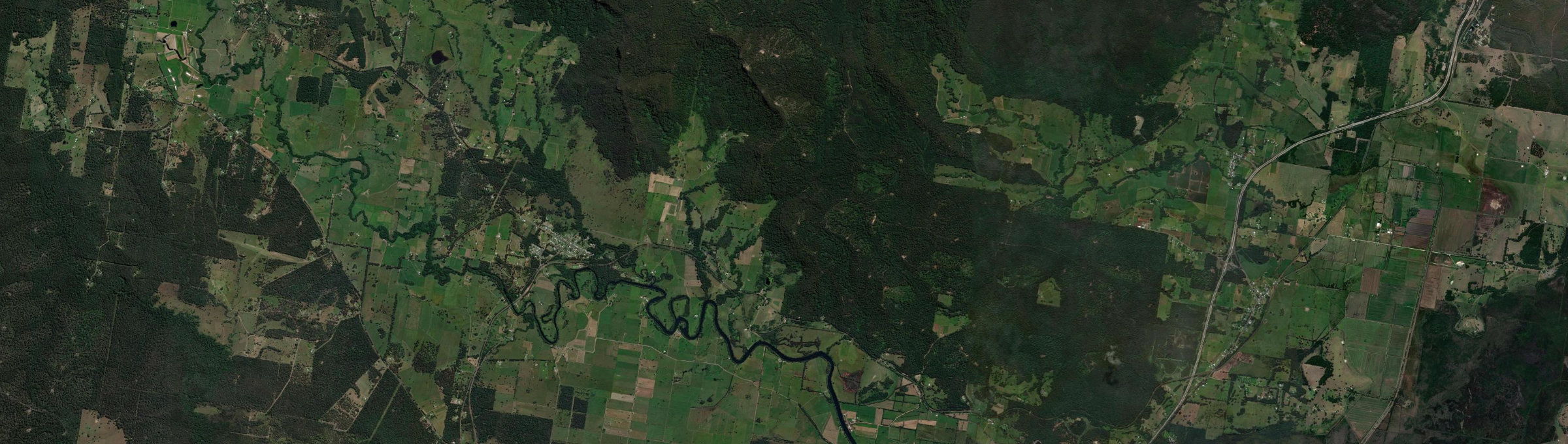Aerial view of Langley Vale, NSW