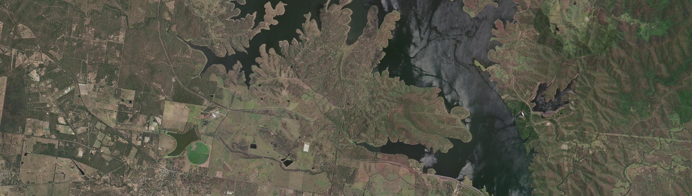 Aerial view of Wivenhoe Hill, QLD