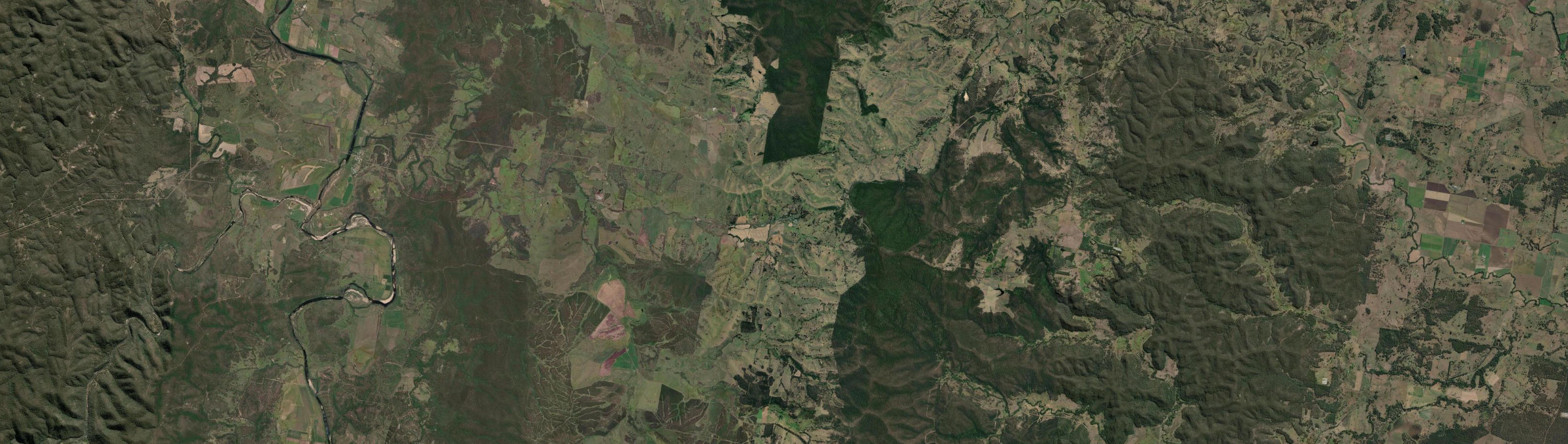 Aerial view of Mallanganee, NSW