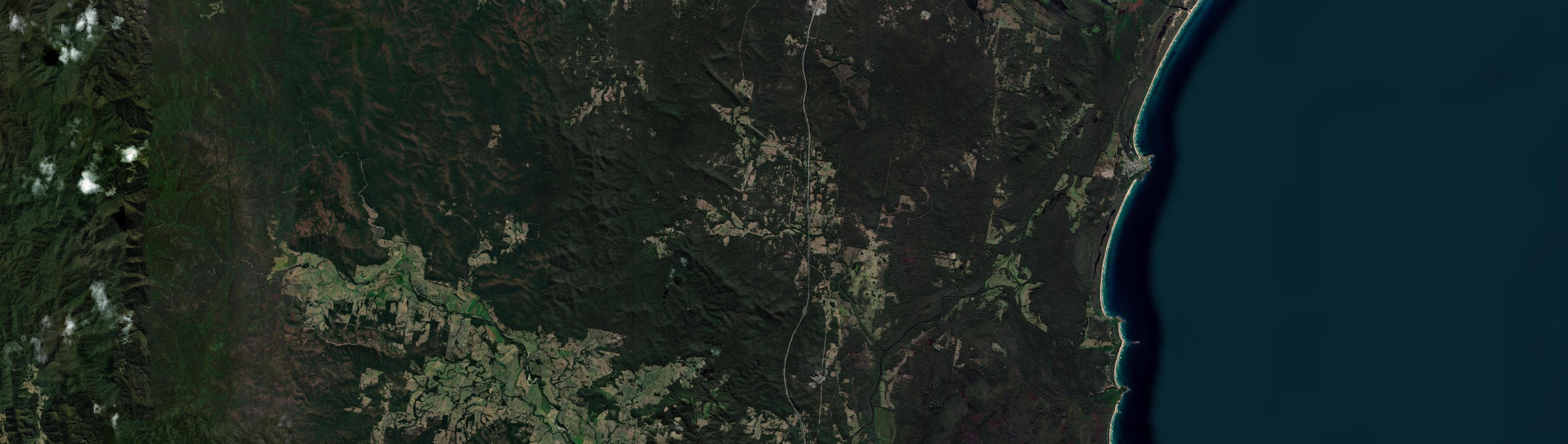 Aerial view of Kundabung, NSW