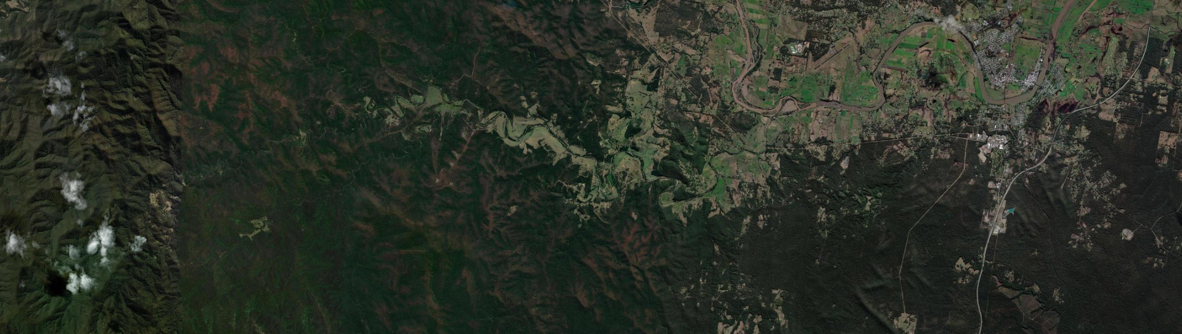Aerial view of Yessabah, NSW