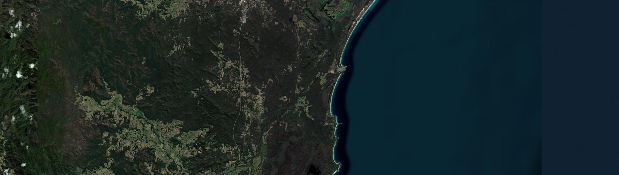 Aerial view of Crescent Head, NSW