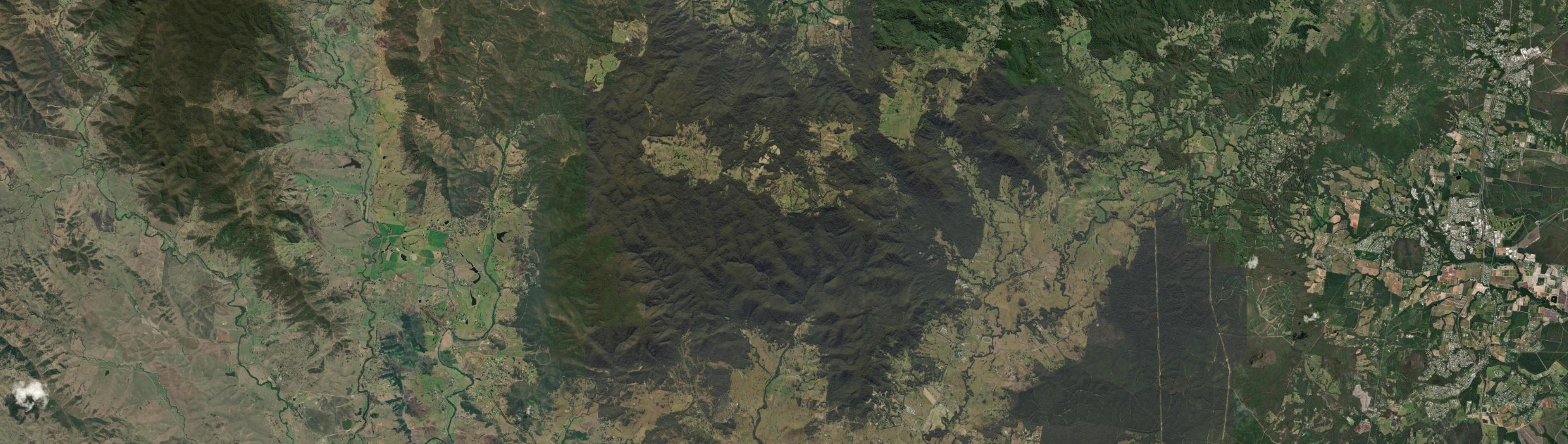 Aerial view of Bellthorpe, QLD