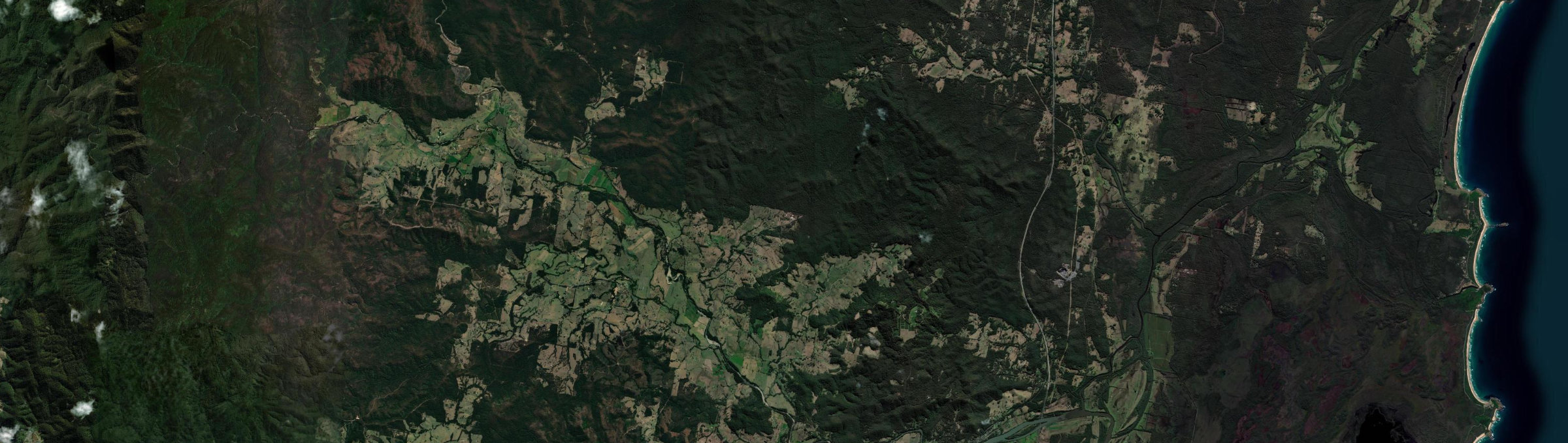 Aerial view of Gum Scrub, NSW