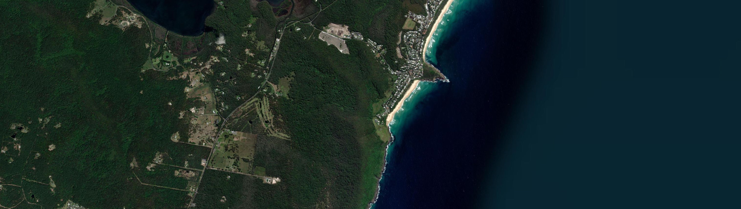 Aerial view of Blueys Beach, NSW