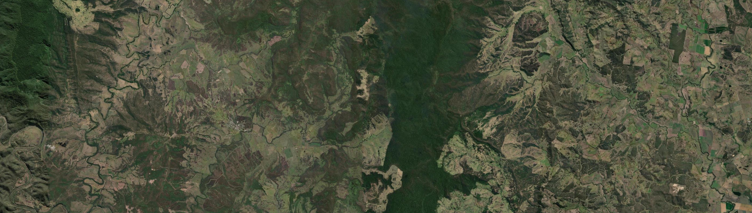 Aerial view of Gorge Creek, NSW