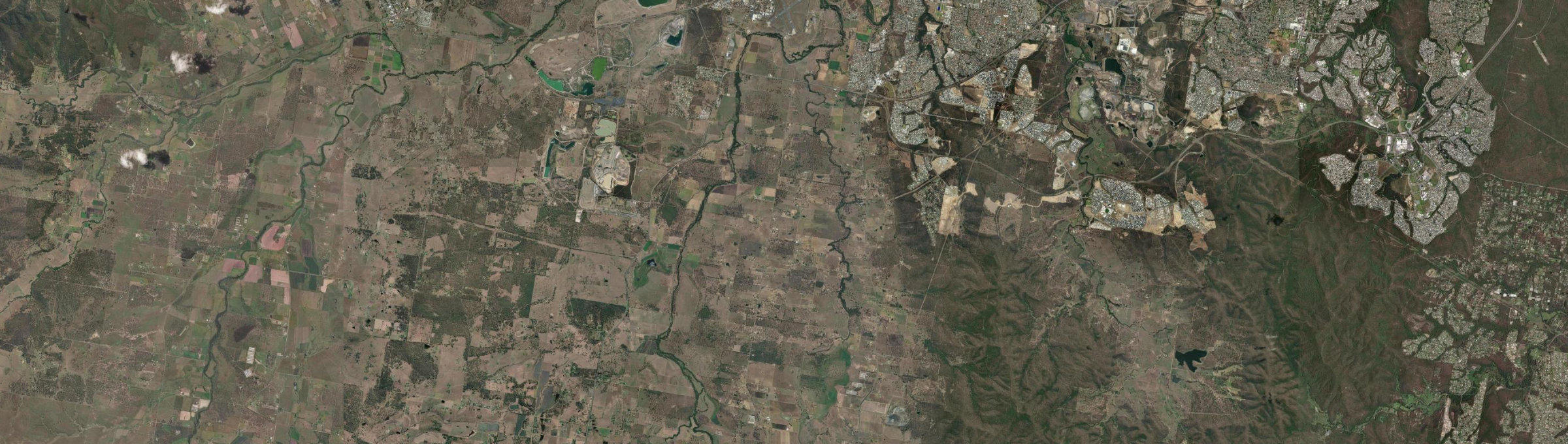 Aerial view of Purga, QLD