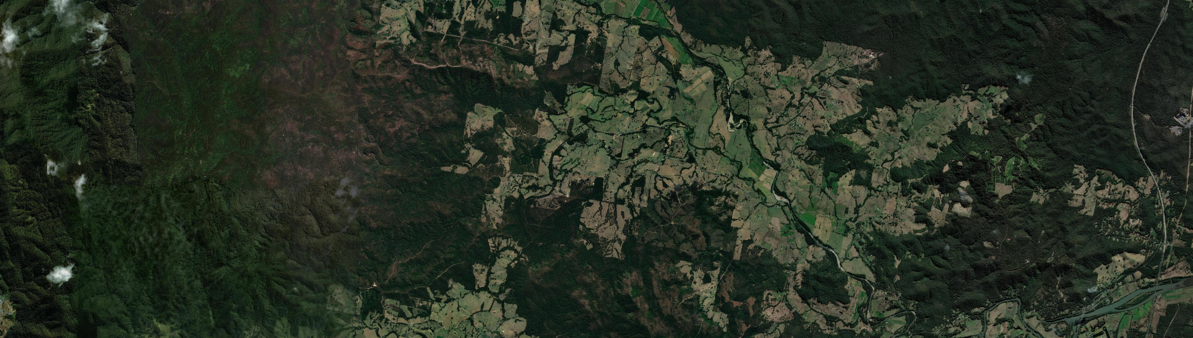 Aerial view of Rollands Plains, NSW