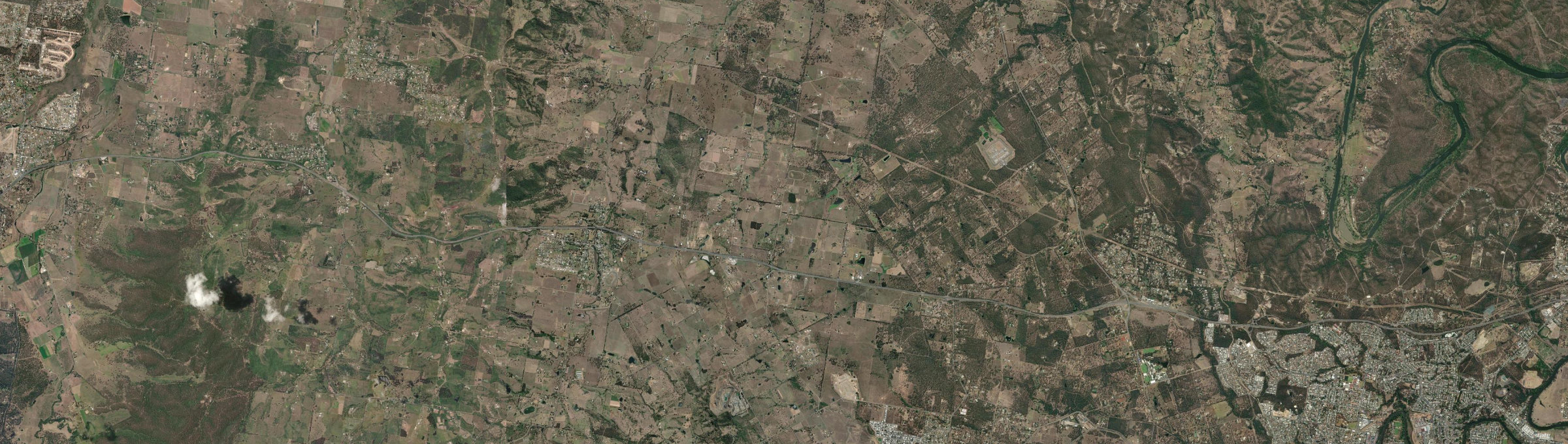Aerial view of Haigslea, QLD