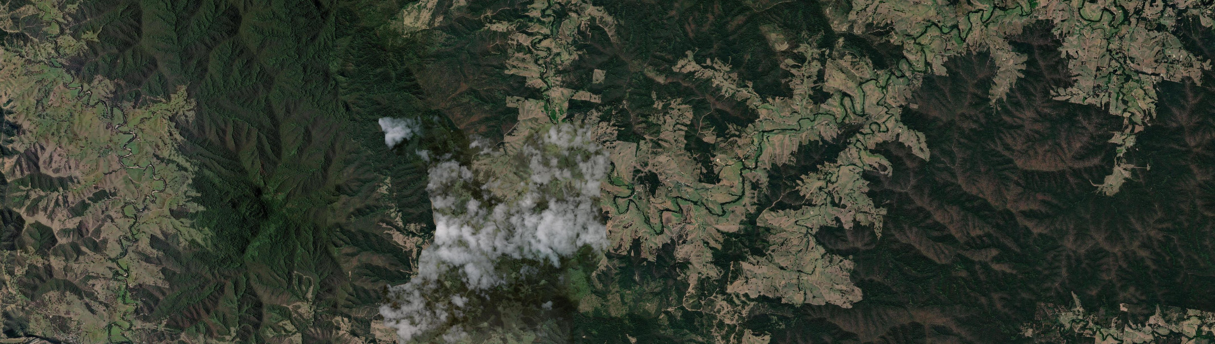 Aerial view of Upper Taylors Arm, NSW