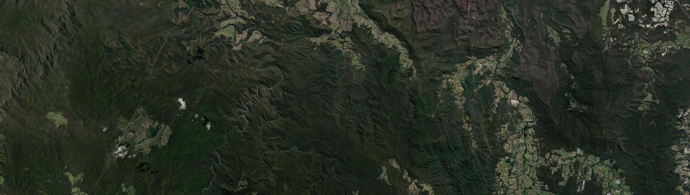 Aerial view of Towallum, NSW